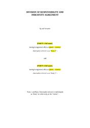 Соглашение о распределении рисков и возмещении