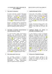 Риски поставщика в договоре поставки и способы их снижения (ru-en)